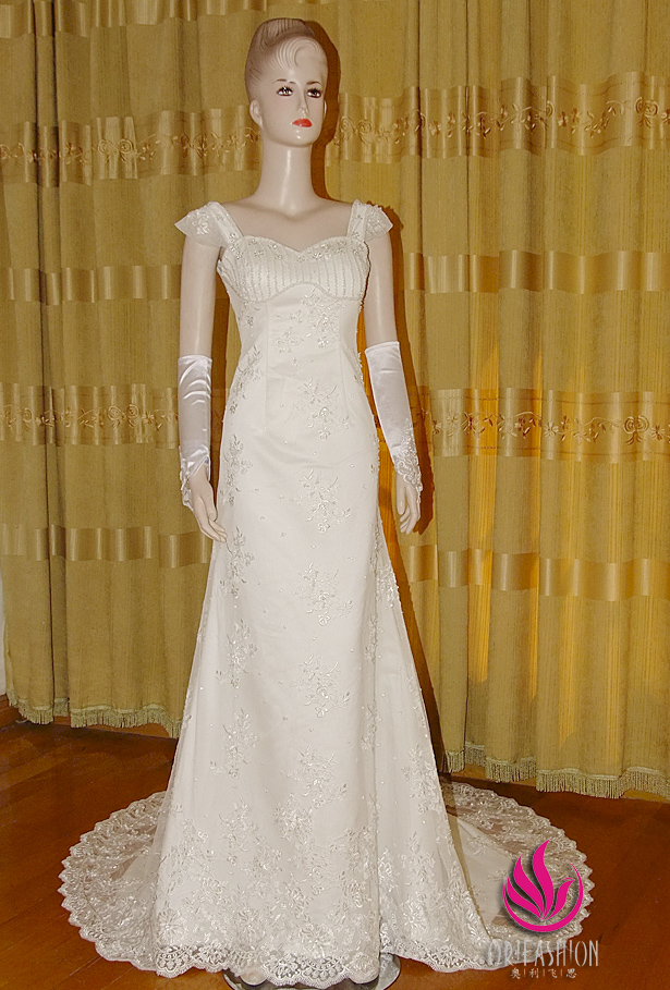 Orifashion Handmade Graceful Formal Lace Wedding Dress - Click Image to Close